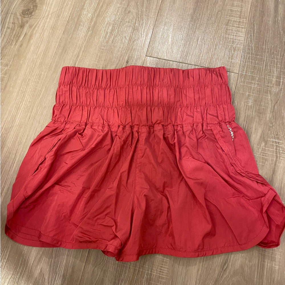 Red/Pink Free People Movement Shorts